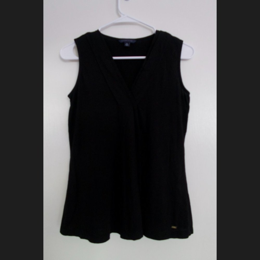 Black Tommy Hilfiger Sleeveless Blouse